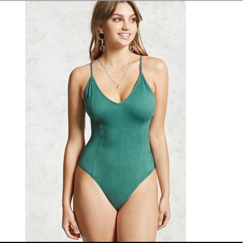 Forever21 Suede Bodysuit